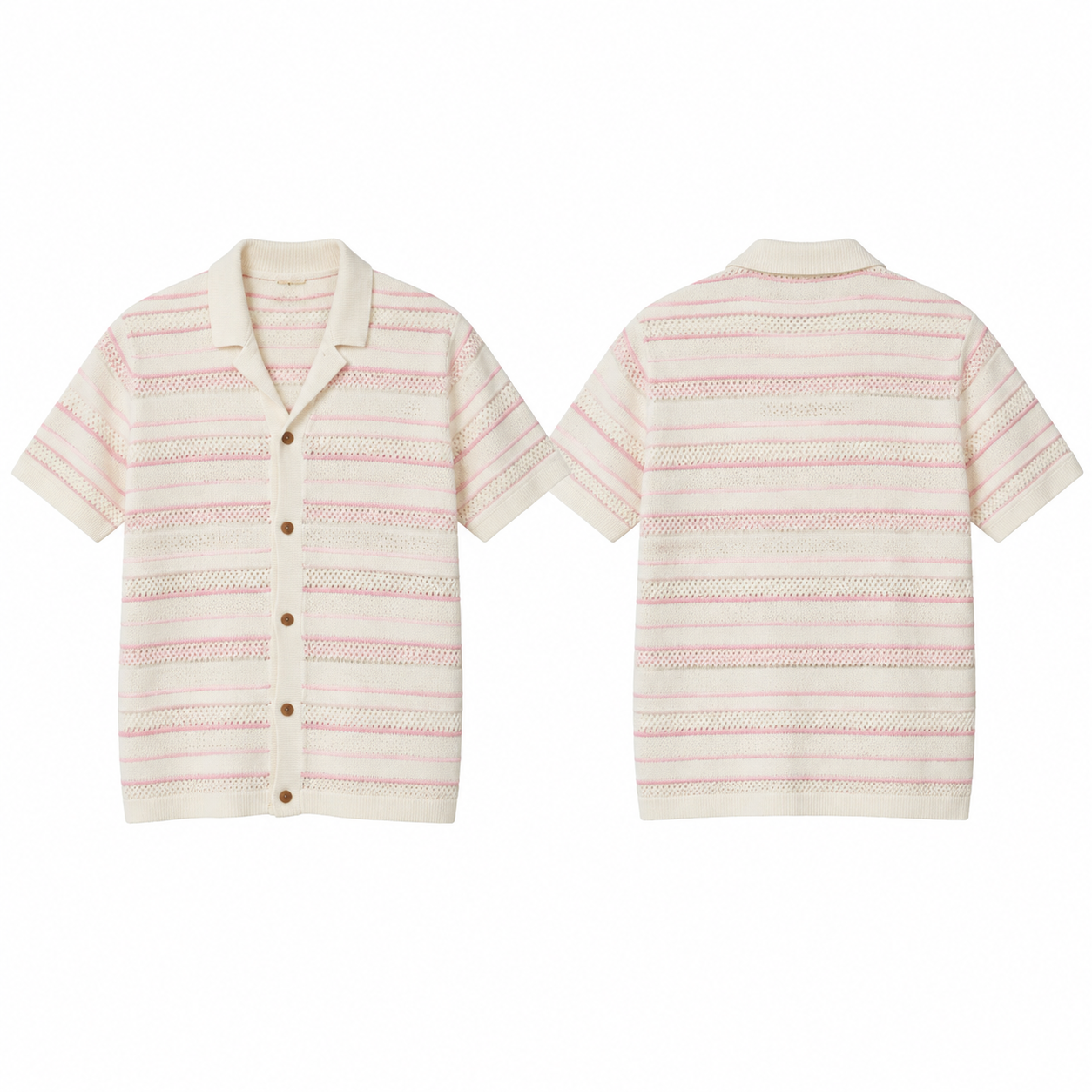 White and Pink Floral Print Blouse